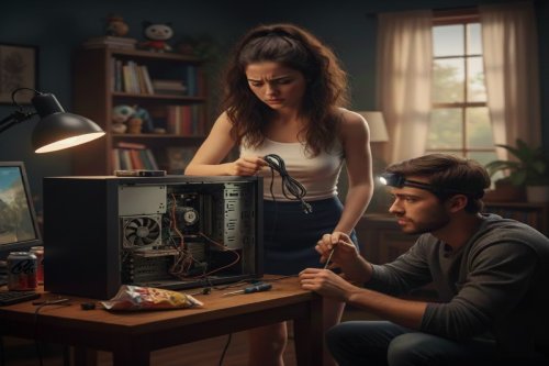 Bilgisyarım  Hiç çalışmıyor Bilgisayarıma elektrik gelmiyor  ışıkları yanmıyor 